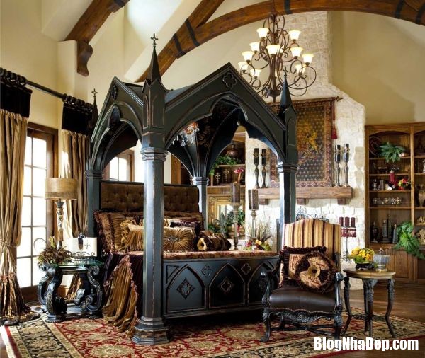 Gợi ý cách trang trí phòng ngủ theo phong cách gothic huyền bí và sang trọng