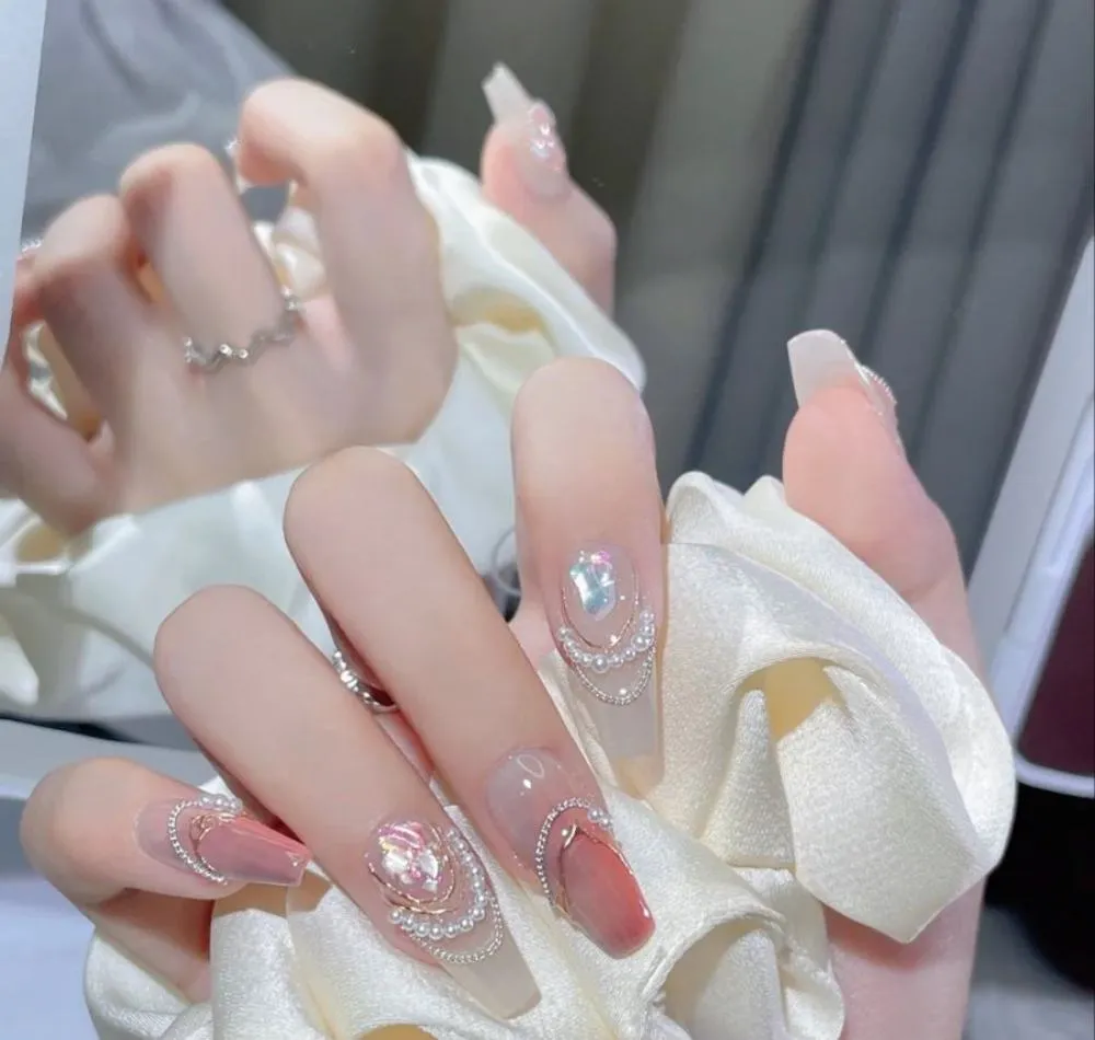 18 mẫu nail màu hồng nhạt xinh xắn nhẹ nhàng cho nàng