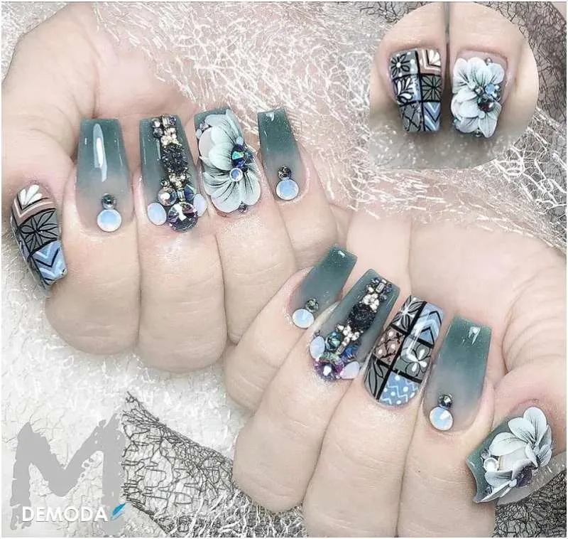 50+ siêu phẩm mẫu nail đẹp cho móng dài nhất định không thể bỏ qua