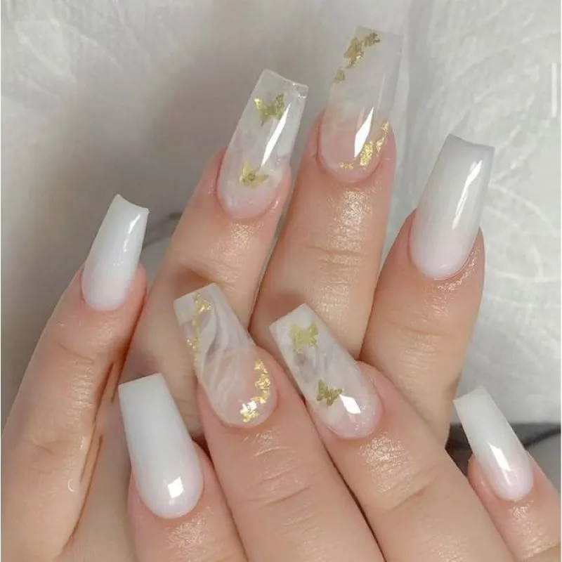 99+ mẫu nail màu trắng sữa thanh lịch mà thời thượng cho