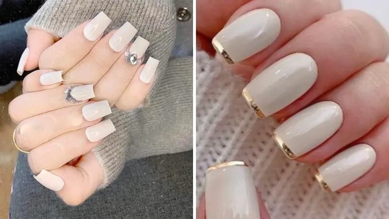 99+ mẫu nail màu trắng sữa thanh lịch mà thời thượng cho