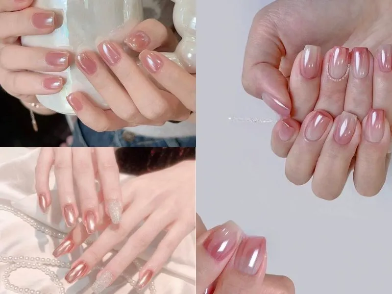 Đắm chìm trong ngọt ngào với 50+ mẫu nail màu hồng thạch ngất ngây