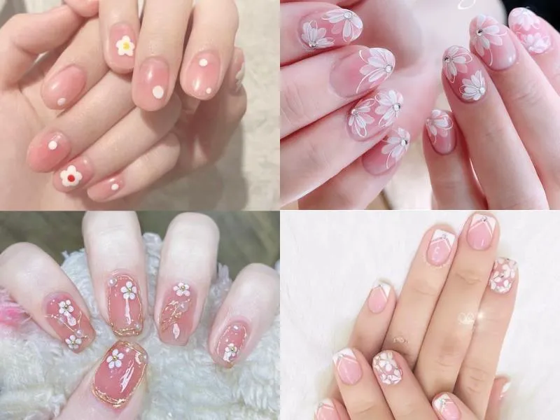 Đắm chìm trong ngọt ngào với 50+ mẫu nail màu hồng thạch ngất ngây