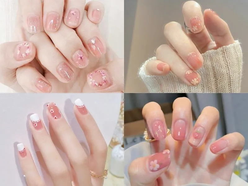 Đắm chìm trong ngọt ngào với 50+ mẫu nail màu hồng thạch ngất ngây