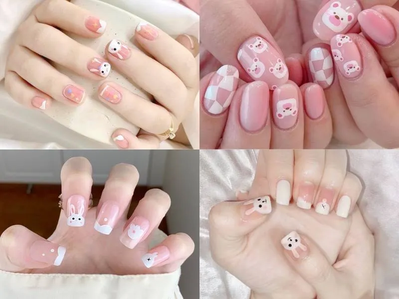 Đắm chìm trong ngọt ngào với 50+ mẫu nail màu hồng thạch ngất ngây