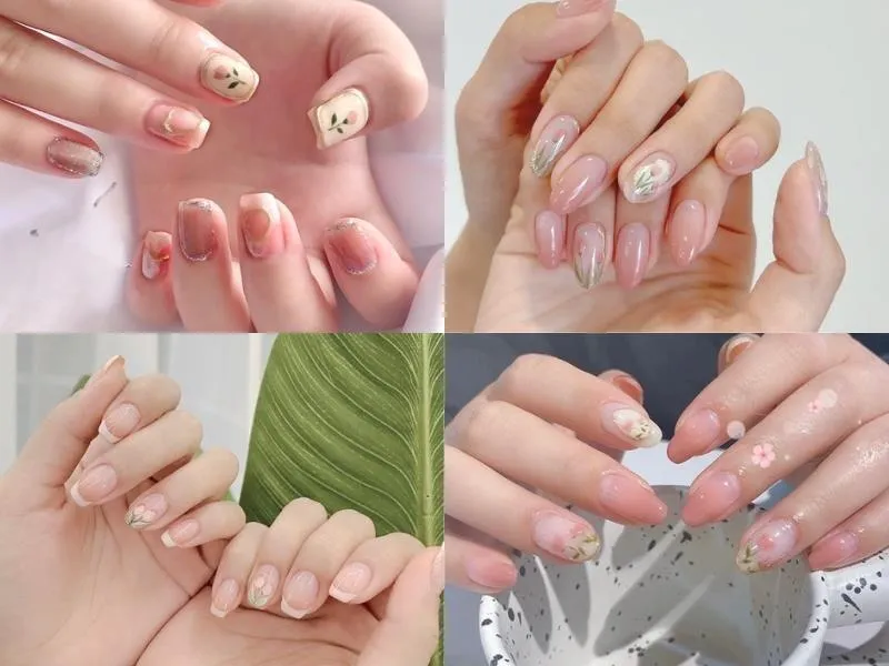 Đắm chìm trong ngọt ngào với 50+ mẫu nail màu hồng thạch ngất ngây