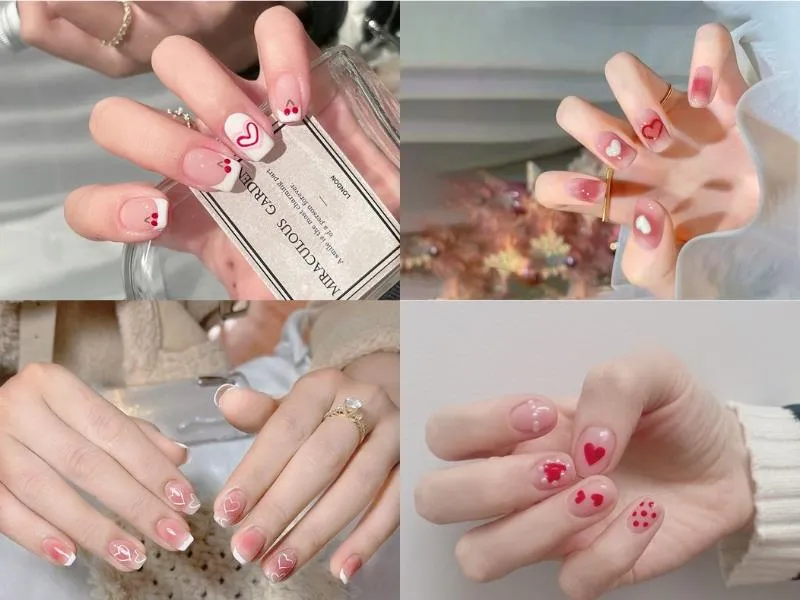 Đắm chìm trong ngọt ngào với 50+ mẫu nail màu hồng thạch ngất ngây