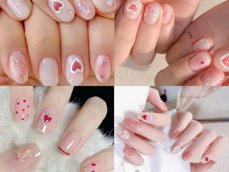 Đắm chìm trong ngọt ngào với 50+ mẫu nail màu hồng thạch ngất ngây