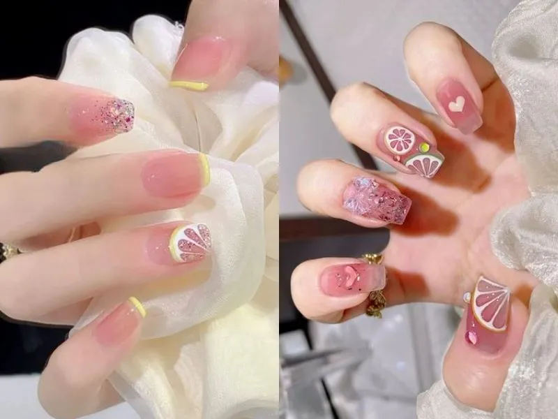 Đắm chìm trong ngọt ngào với 50+ mẫu nail màu hồng thạch ngất ngây