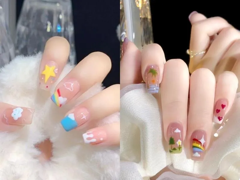 Đắm chìm trong ngọt ngào với 50+ mẫu nail màu hồng thạch ngất ngây