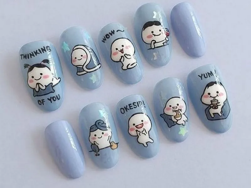 Gợi ý 20+ mẫu nail hoạt hình đơn giản ấn tượng cho mùa hè này