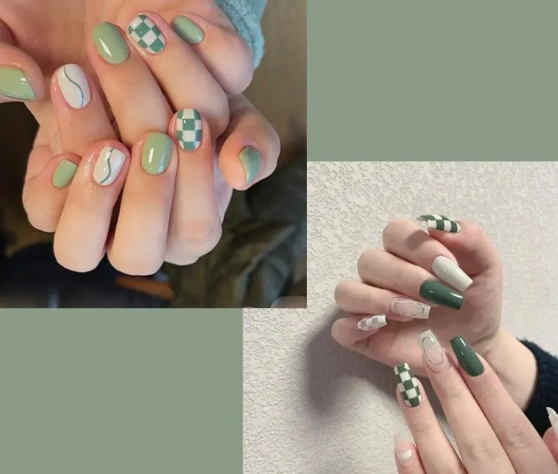 Gợi ý những mẫu nail kẻ caro đơn giản mà cực hút mắt