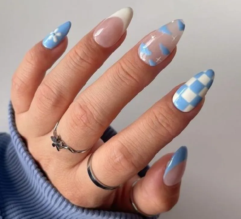 Gợi ý những mẫu nail kẻ caro đơn giản mà cực hút mắt