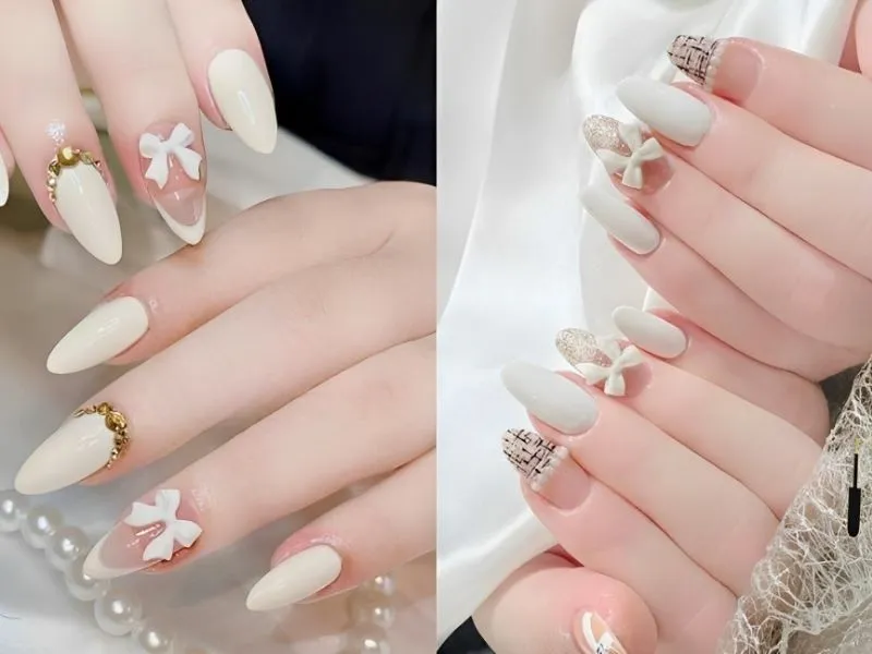 Khám phá hơn 20 mẫu nail trắng xinh cực kỳ sang cho nàng