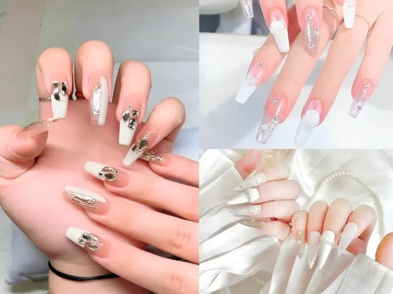 Khám phá hơn 20 mẫu nail trắng xinh cực kỳ sang cho nàng