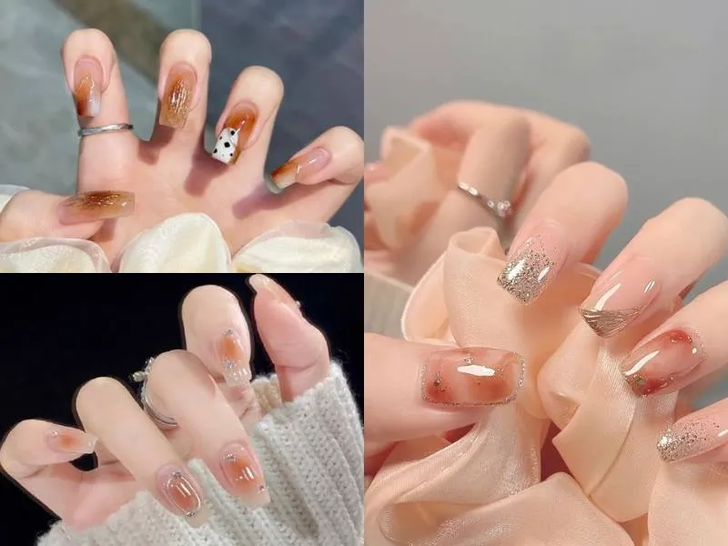 Mách nàng 20 mẫu nail màu nâu sữa cực kỳ sáng da phù hợp nhiều phong cách