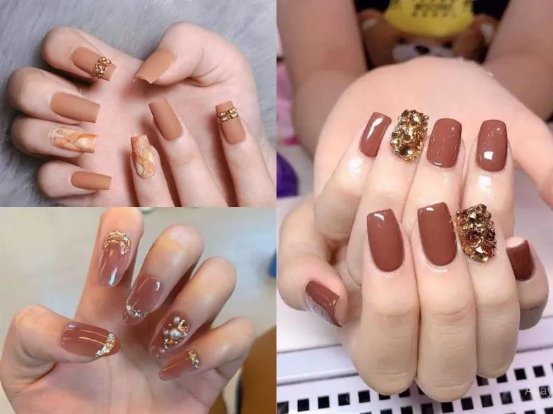 Mách nàng 20 mẫu nail màu nâu sữa cực kỳ sáng da phù hợp nhiều phong cách