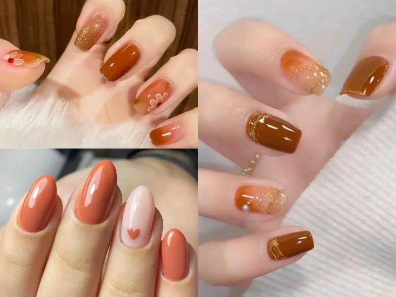 Mách nàng 20 mẫu nail màu nâu sữa cực kỳ sáng da phù hợp nhiều phong cách