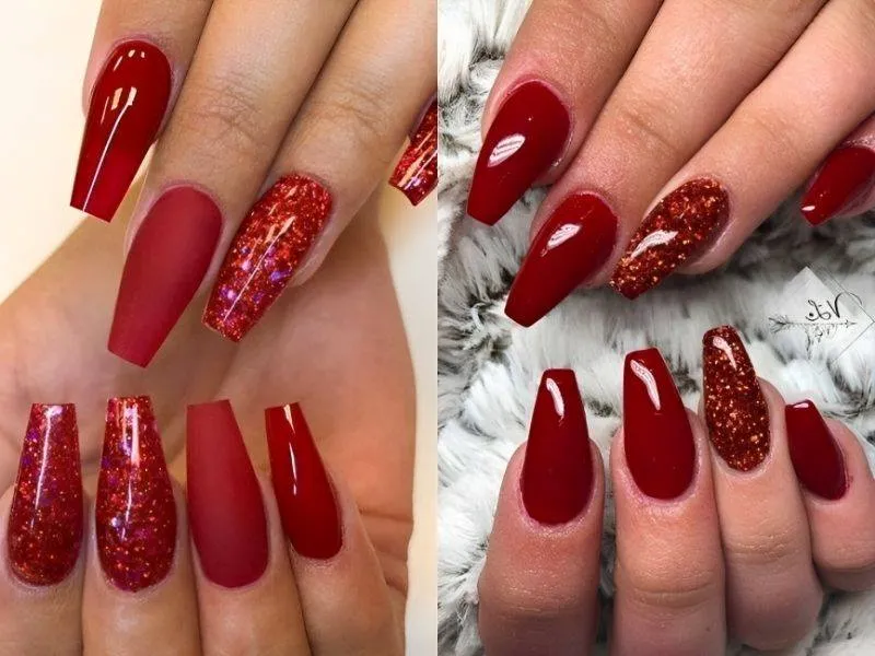 Mách nhỏ nàng 20 mẫu nail lấp lánh kim tuyến cực thu hút, kiêu sa