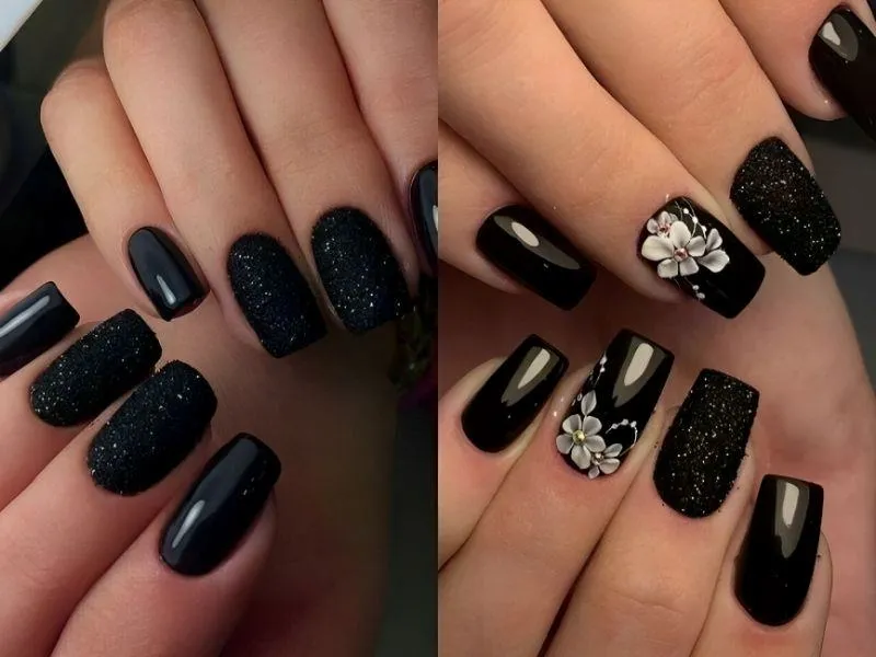 Mách nhỏ nàng 20 mẫu nail lấp lánh kim tuyến cực thu hút, kiêu sa