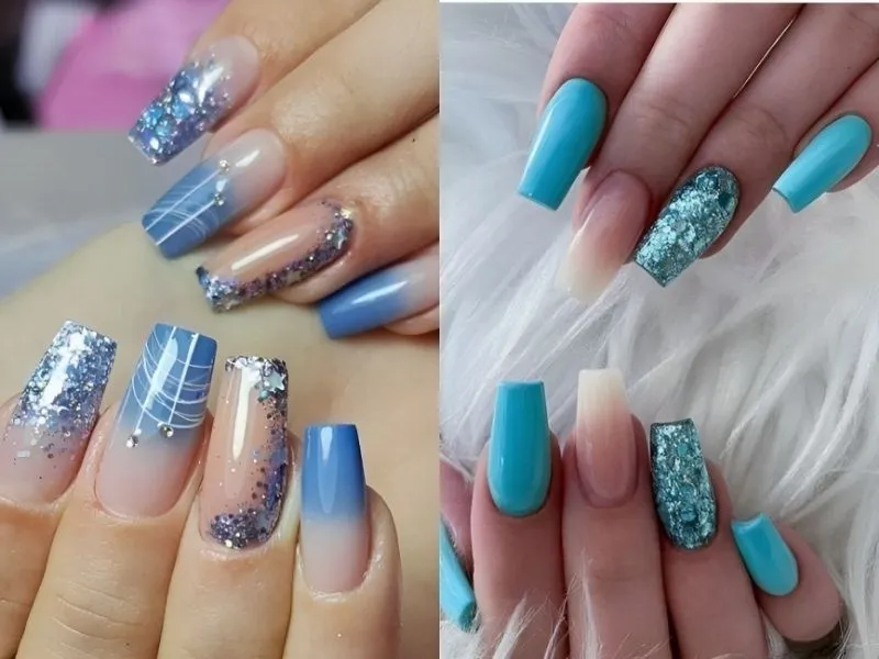 Mách nhỏ nàng 20 mẫu nail lấp lánh kim tuyến cực thu hút, kiêu sa