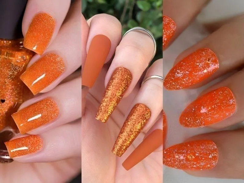 Mách nhỏ nàng 20 mẫu nail lấp lánh kim tuyến cực thu hút, kiêu sa