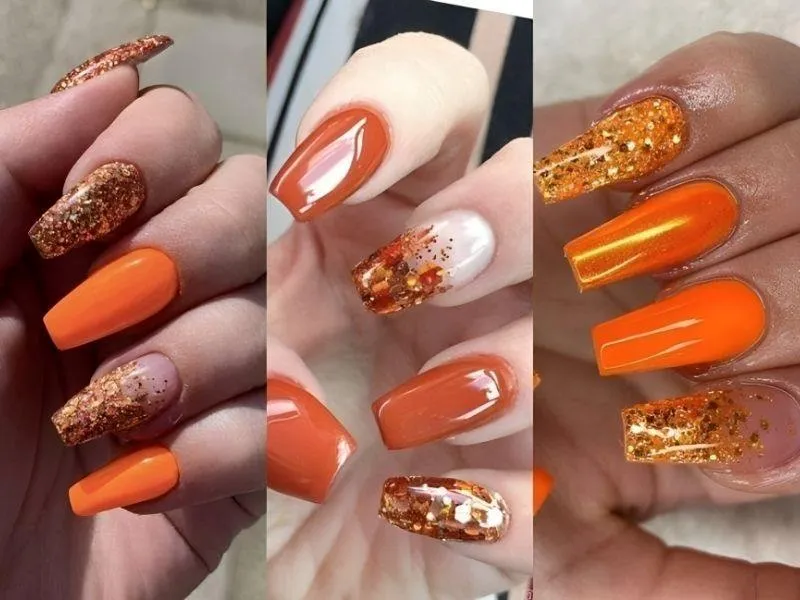 Mách nhỏ nàng 20 mẫu nail lấp lánh kim tuyến cực thu hút, kiêu sa