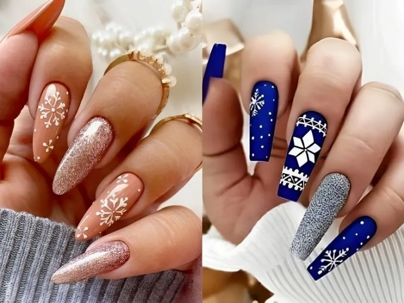 Mách nhỏ nàng 20 mẫu nail lấp lánh kim tuyến cực thu hút, kiêu sa