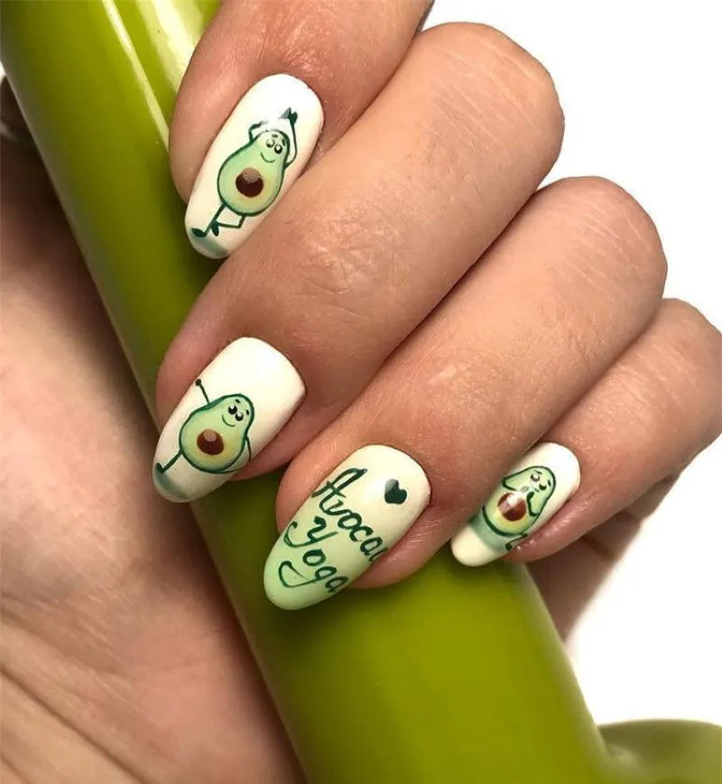 Mẫu nail hình quả bơ có gì mà khiến các chị em ai cũng mê mẩn?