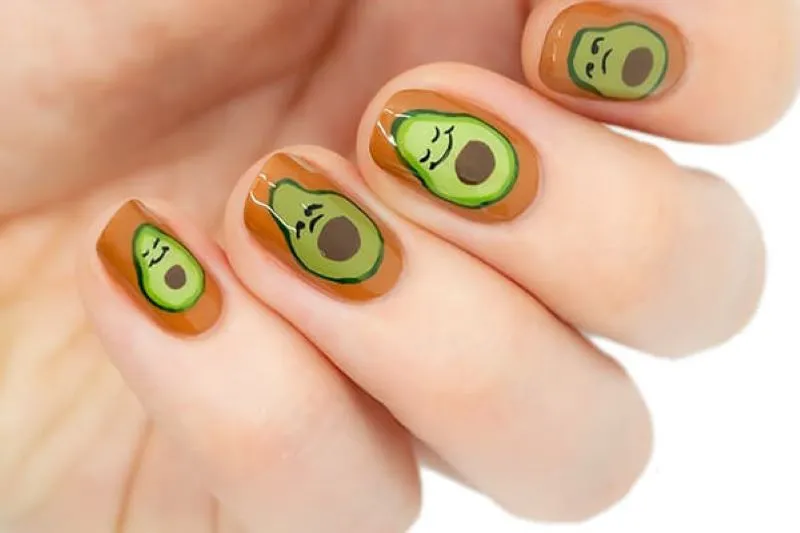 Mẫu nail hình quả bơ có gì mà khiến các chị em ai cũng mê mẩn?