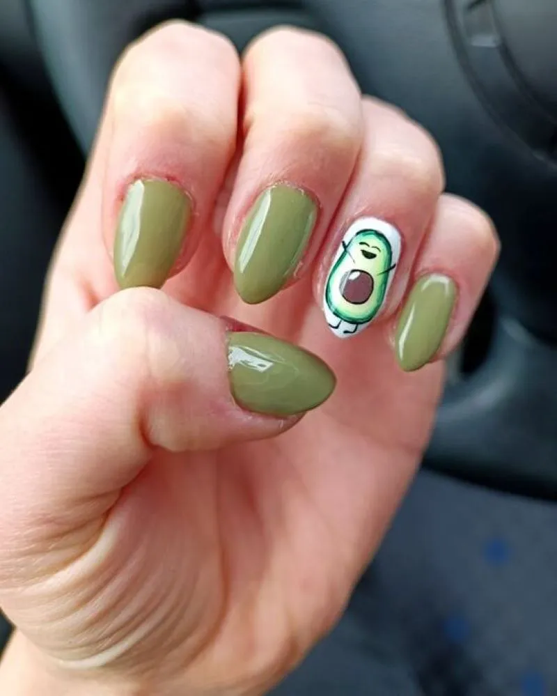 Mẫu nail hình quả bơ có gì mà khiến các chị em ai cũng mê mẩn?