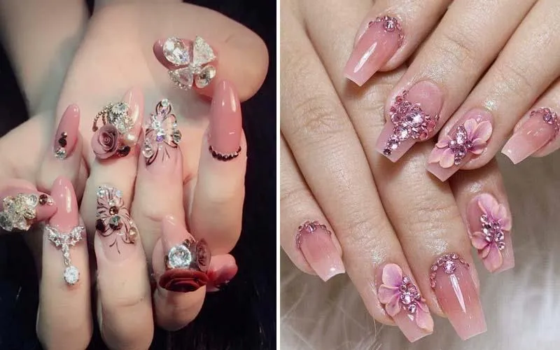 Mê mẩn với vẻ đẹp của 50 mẫu nail sơn thạch đẹp nhất hiện nay