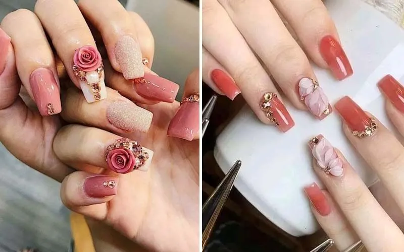 Mê mẩn với vẻ đẹp của 50 mẫu nail sơn thạch đẹp nhất hiện nay