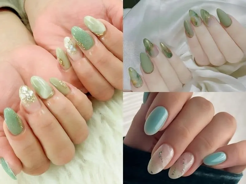 Nail màu xanh ngọc: xu hướng màu nail không thể bỏ qua