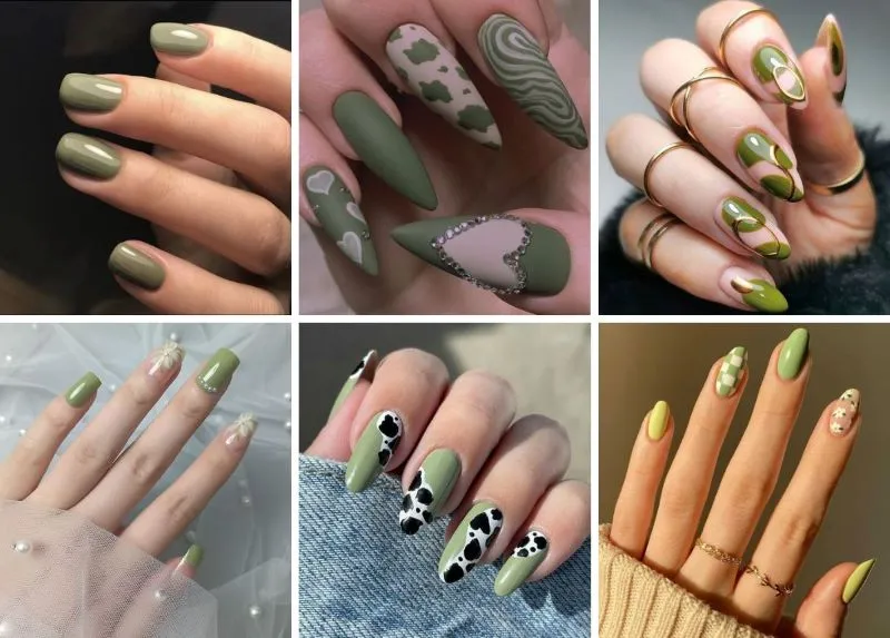 Nail màu xanh rêu: Xu hướng làm đẹp không thể bỏ qua