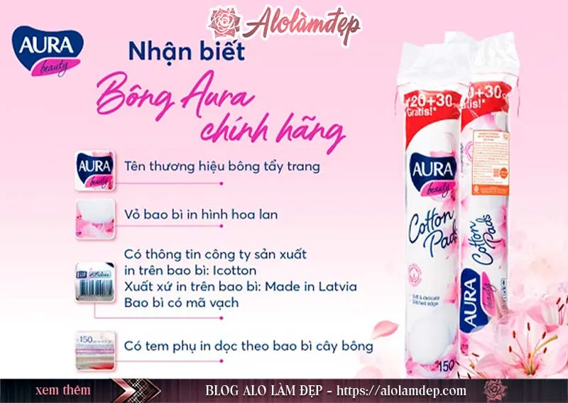 Review bông tẩy trang Aura Beauty sản phẩm có thật sự tốt không ?