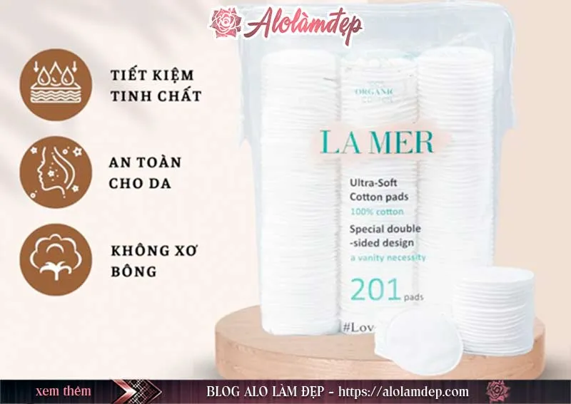 Review bông tẩy trang Lamer chi tiết ưu và nhược điểm của siêu phẩm