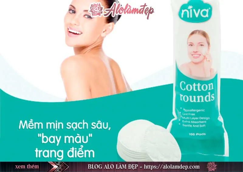 Review bông tẩy trang Niva chi tiết nhất dành cho các nàng