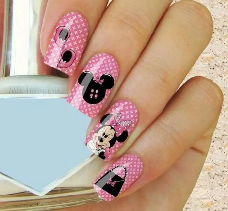 Top 12 mẫu nail chuột mickey đơn giản mà xinh tự vẽ tại nhà