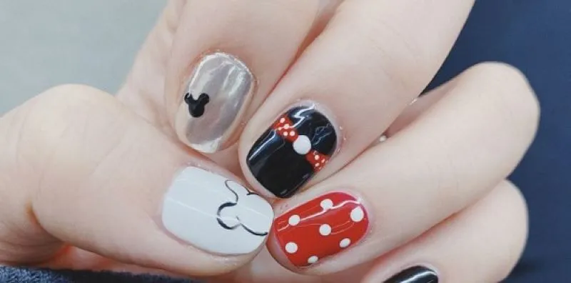 Top 12 mẫu nail chuột mickey đơn giản mà xinh tự vẽ tại nhà