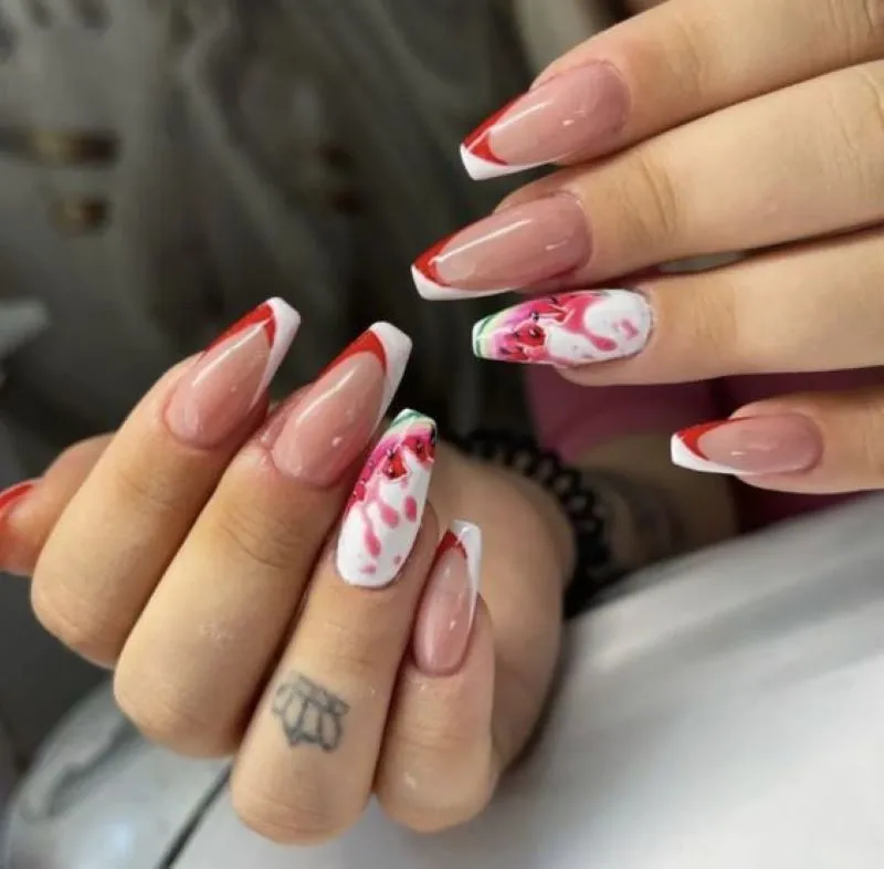 Top 15 mẫu nail dưa hấu đẹp, nổi bật được ưa chuộng nhất hiện nay