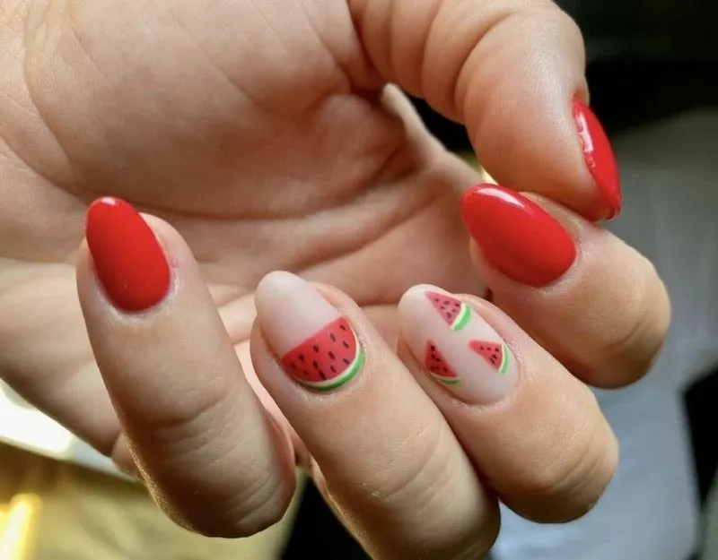 Top 15 mẫu nail dưa hấu đẹp, nổi bật được ưa chuộng nhất hiện nay