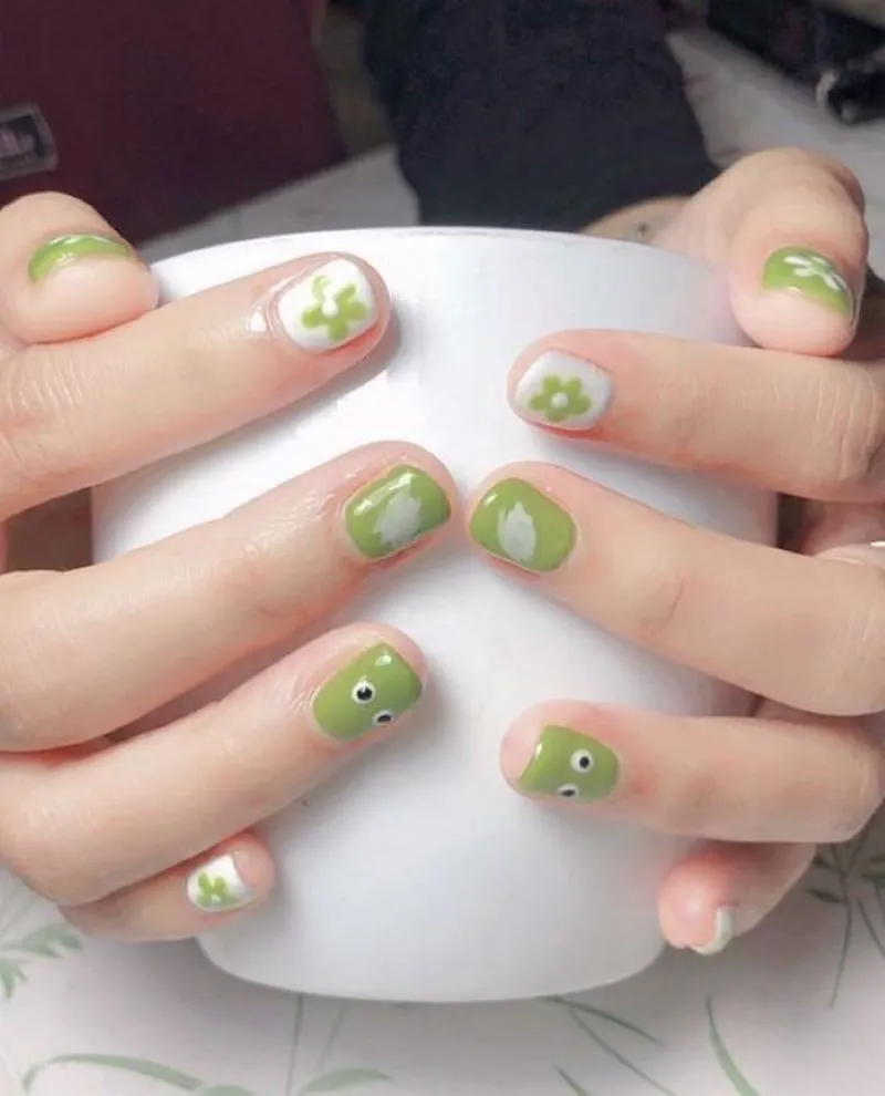 Top 15 mẫu nail màu xanh bơ ấn tượng cực kỳ thu hút