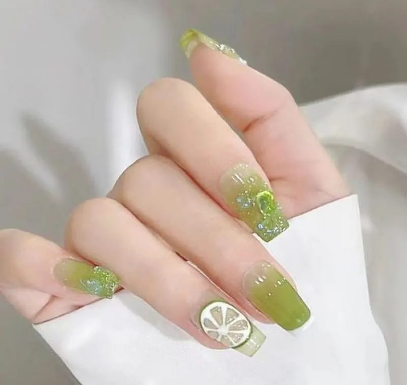 Top 15 mẫu nail màu xanh bơ ấn tượng cực kỳ thu hút