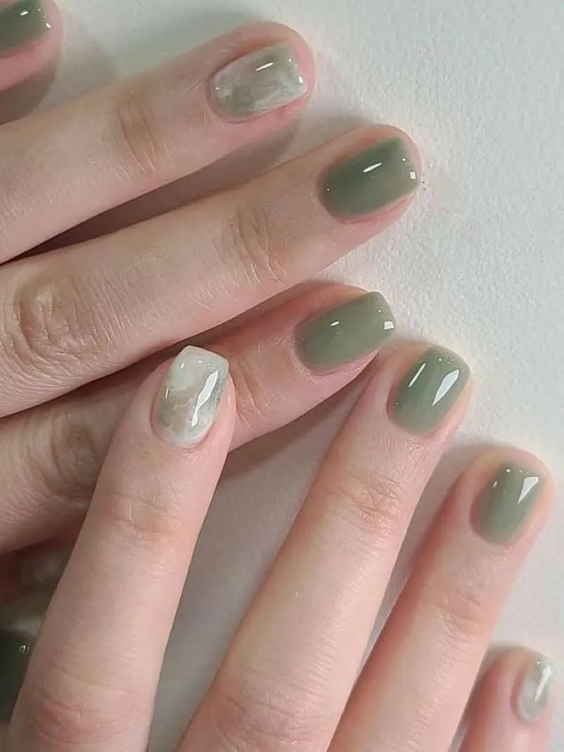 Top 15 mẫu nail màu xanh bơ ấn tượng cực kỳ thu hút