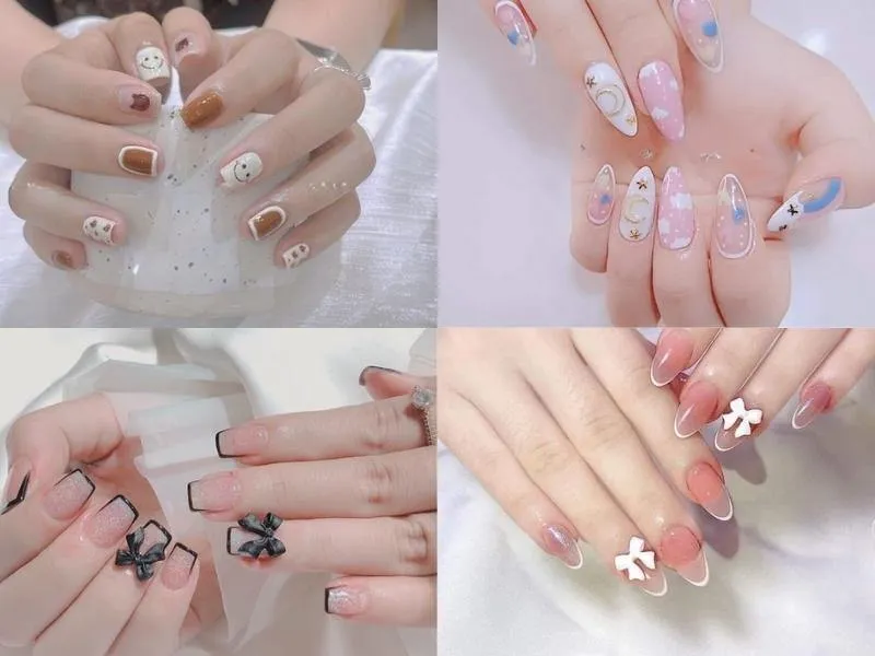 Top 30 mẫu nail Hàn Quốc ngọt ngào, đáng yêu cho nàng bánh bèo