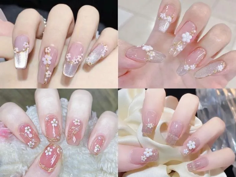 Top 30 mẫu nail Hàn Quốc ngọt ngào, đáng yêu cho nàng bánh bèo