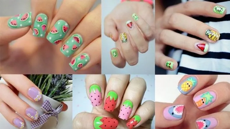 Trọn bộ nail mùa hè cho nàng thêm xinh