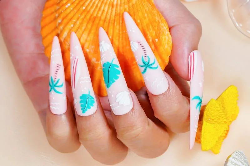 Trọn bộ nail mùa hè cho nàng thêm xinh