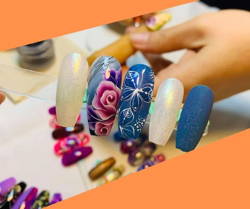 Xu hướng mẫu nail cọ nét sáng tạo